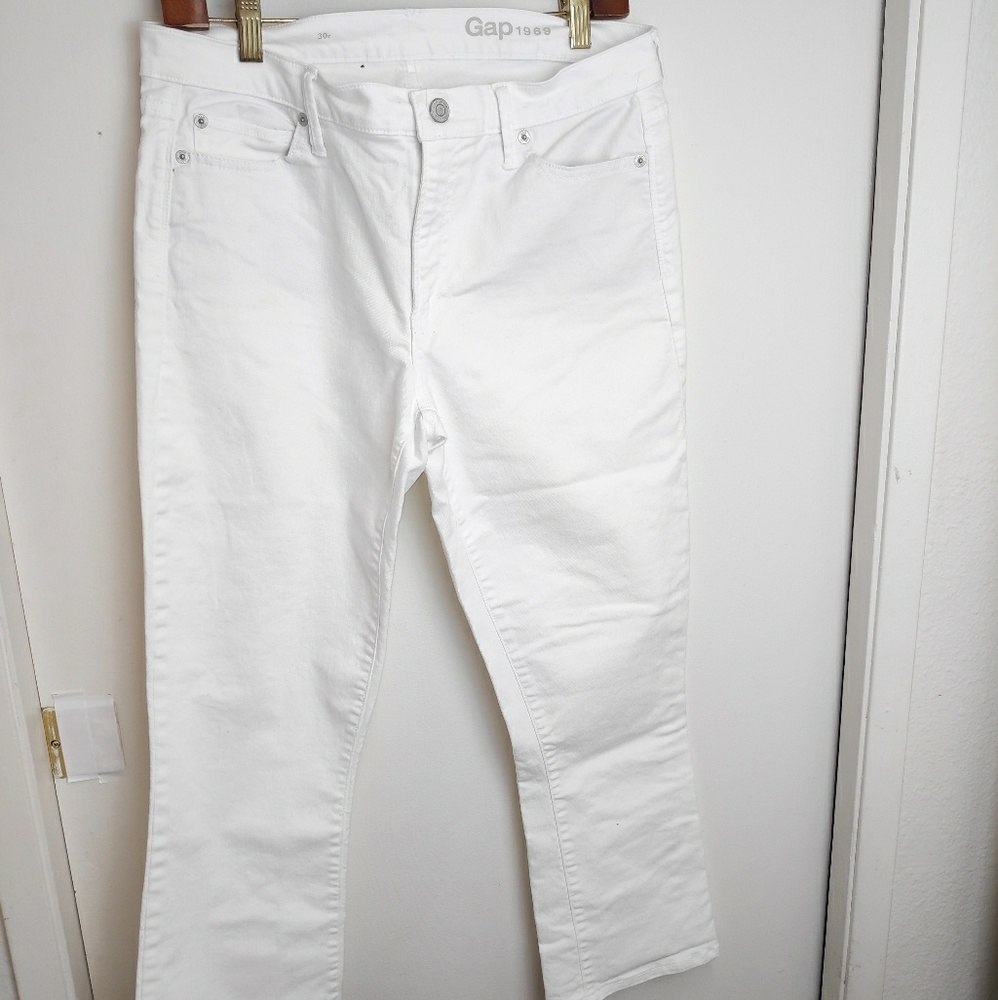 GAP woman's straight  white jeans - Picture 2 of 8